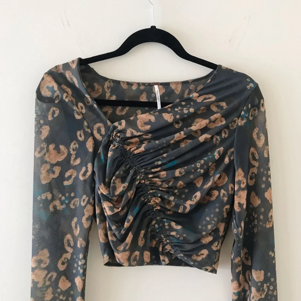 Free People Supernova Animal Print Skirt And Top Set - Picture 3 of 16